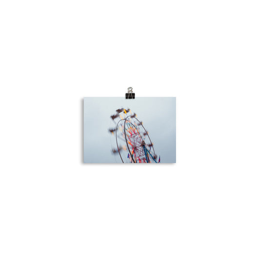 Ferris wheel night urban fine art photography print — BDH Photography