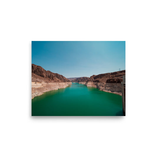 Hoover Dam turquoise water fine art photography print — BDH Photography