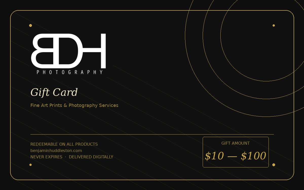 BDH Photography gift card — fine art photography gift