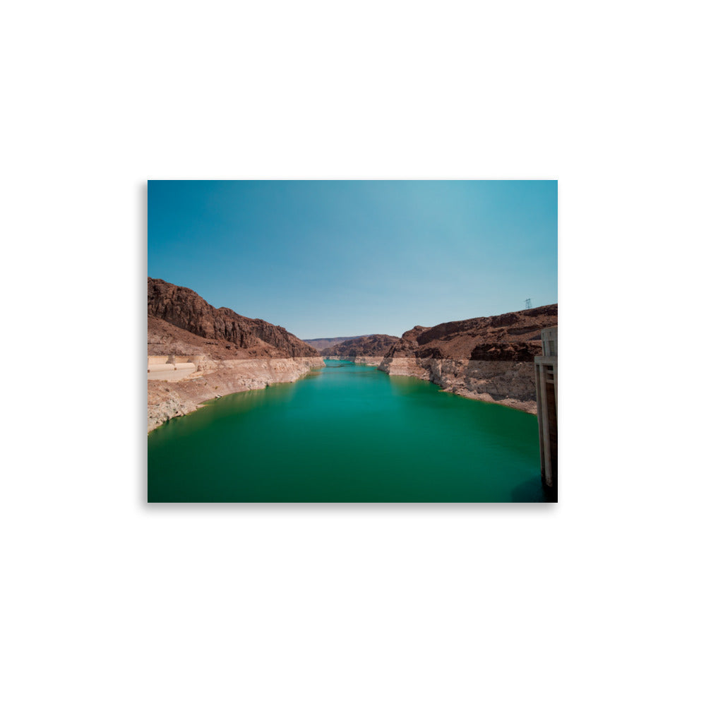 Hoover Dam turquoise water fine art photography print — BDH Photography