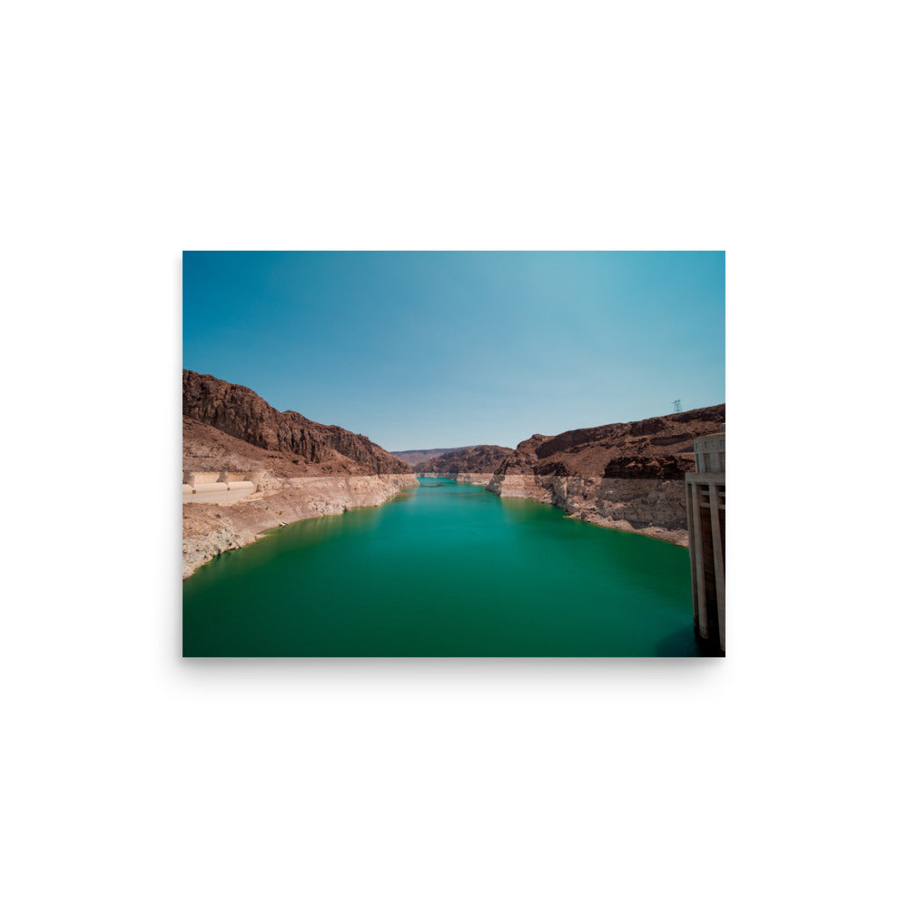 Hoover Dam turquoise water fine art photography print — BDH Photography