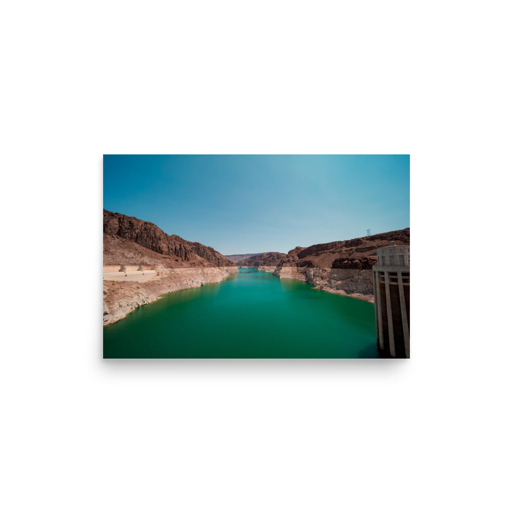 Hoover Dam turquoise water fine art photography print — BDH Photography