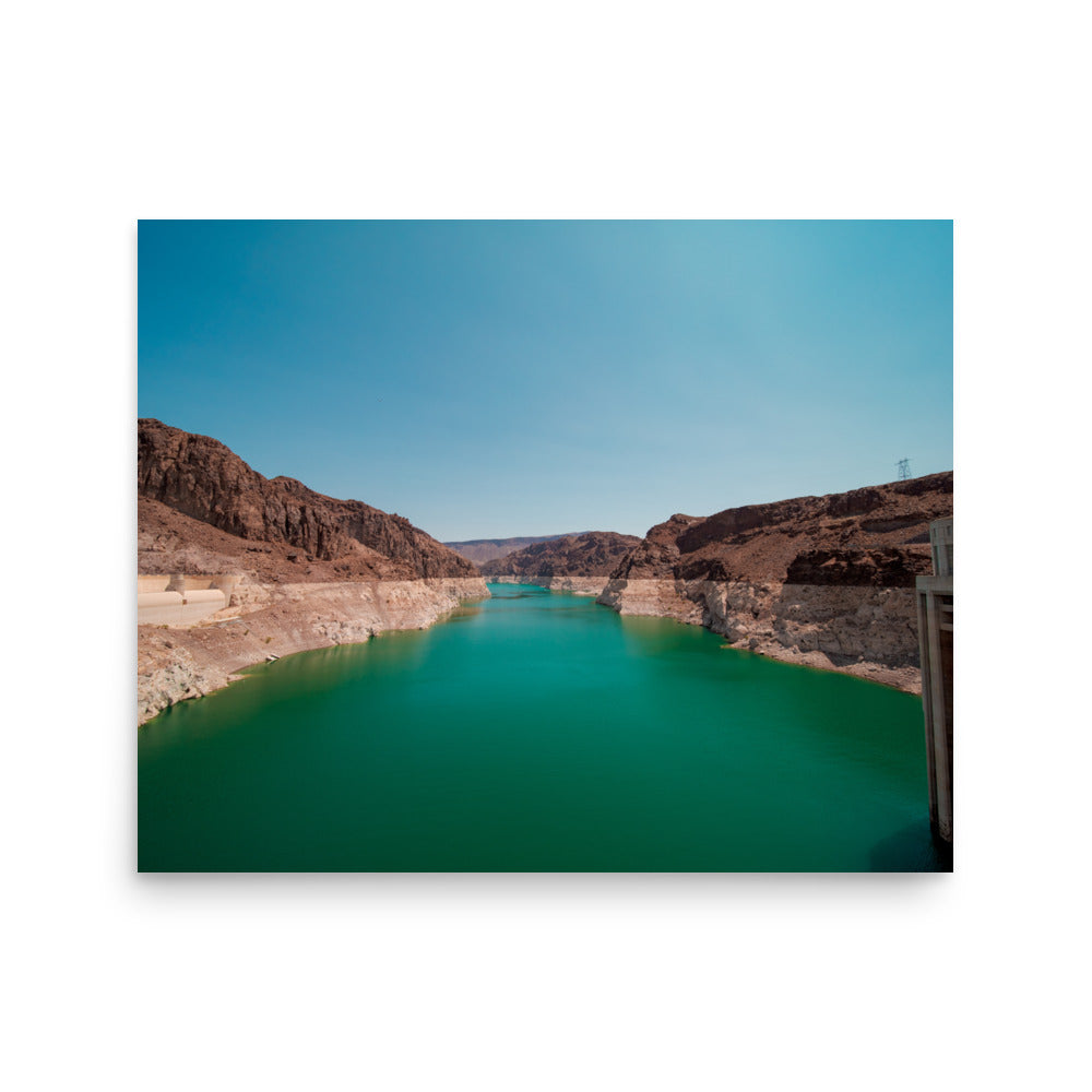 Hoover Dam turquoise water fine art photography print — BDH Photography