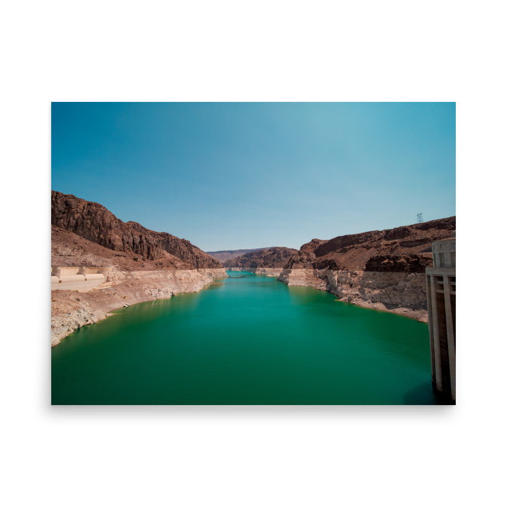 Hoover Dam turquoise water fine art photography print — BDH Photography