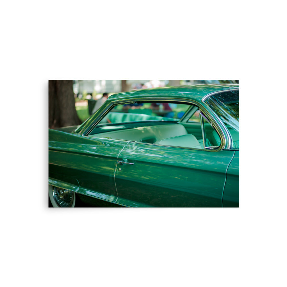 Mint green teal classic car fine art photography print — BDH Photography