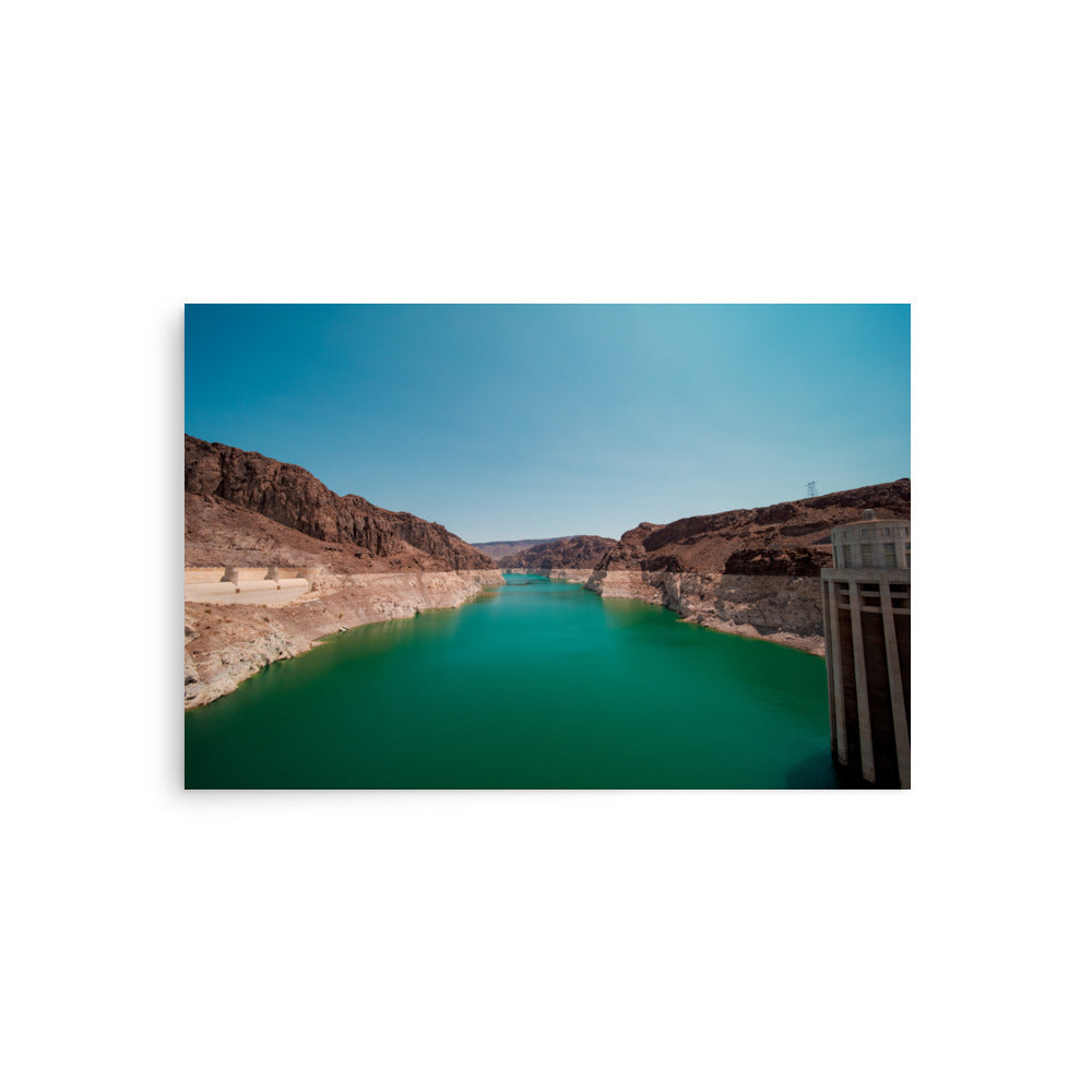 Hoover Dam turquoise water fine art photography print — BDH Photography