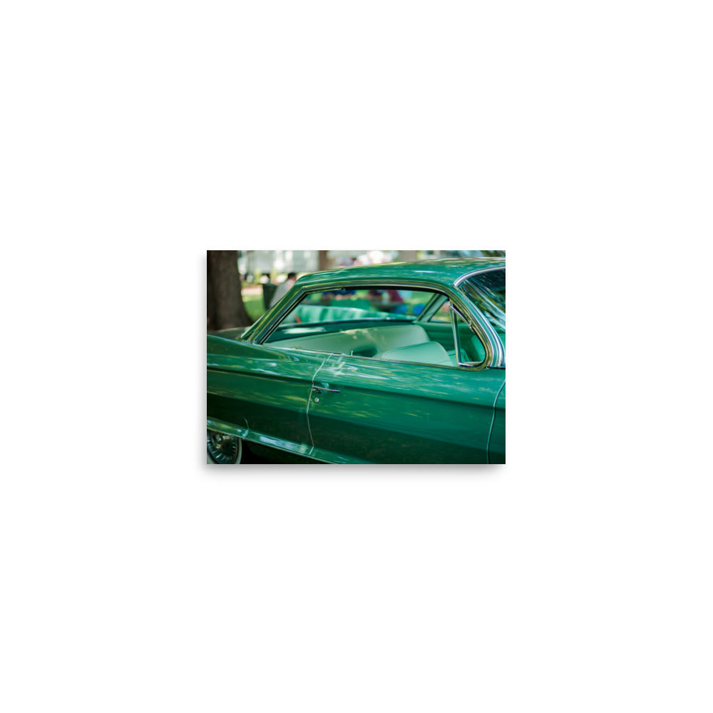 Mint green teal classic car fine art photography print — BDH Photography