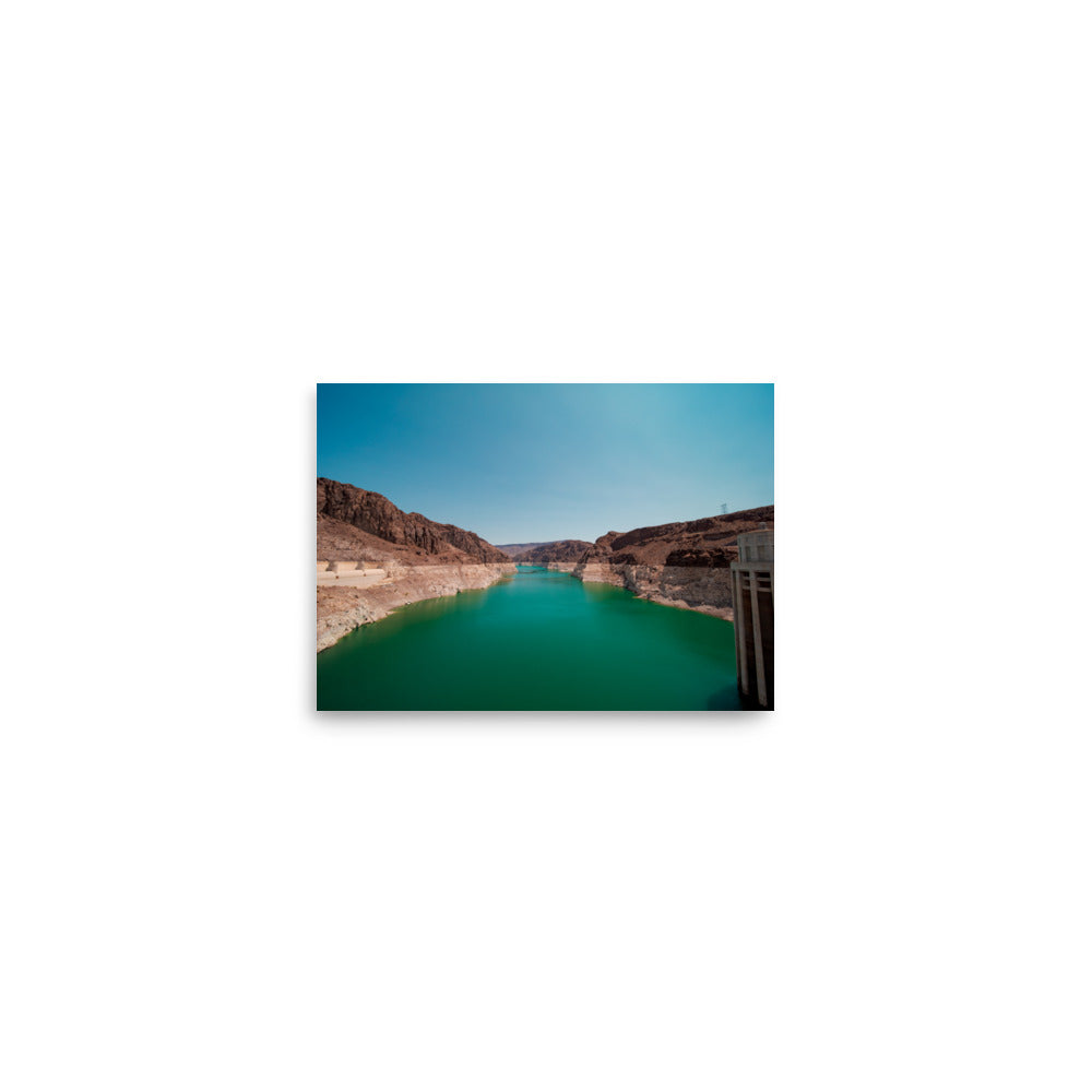 Hoover Dam turquoise water fine art photography print — BDH Photography
