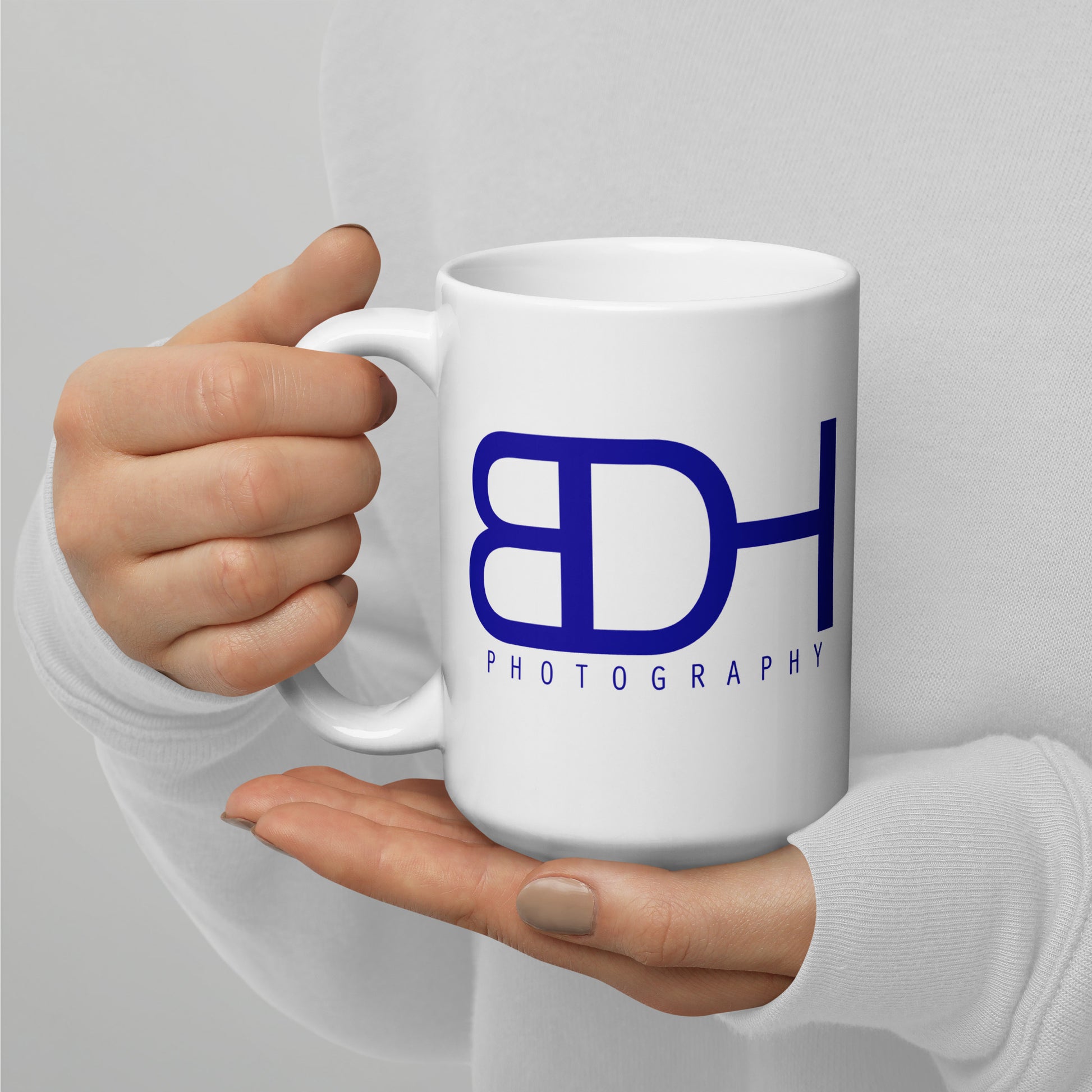 BDH Photography classic ceramic mug — photography gift and merch