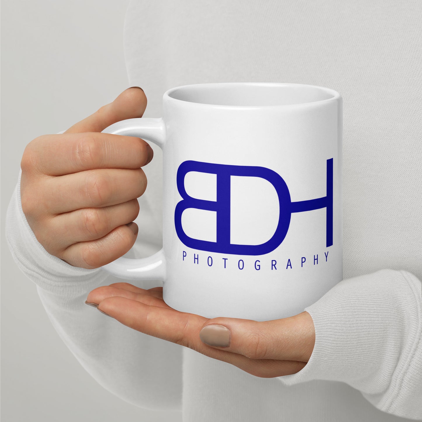 BDH Photography classic ceramic mug — photography gift and merch